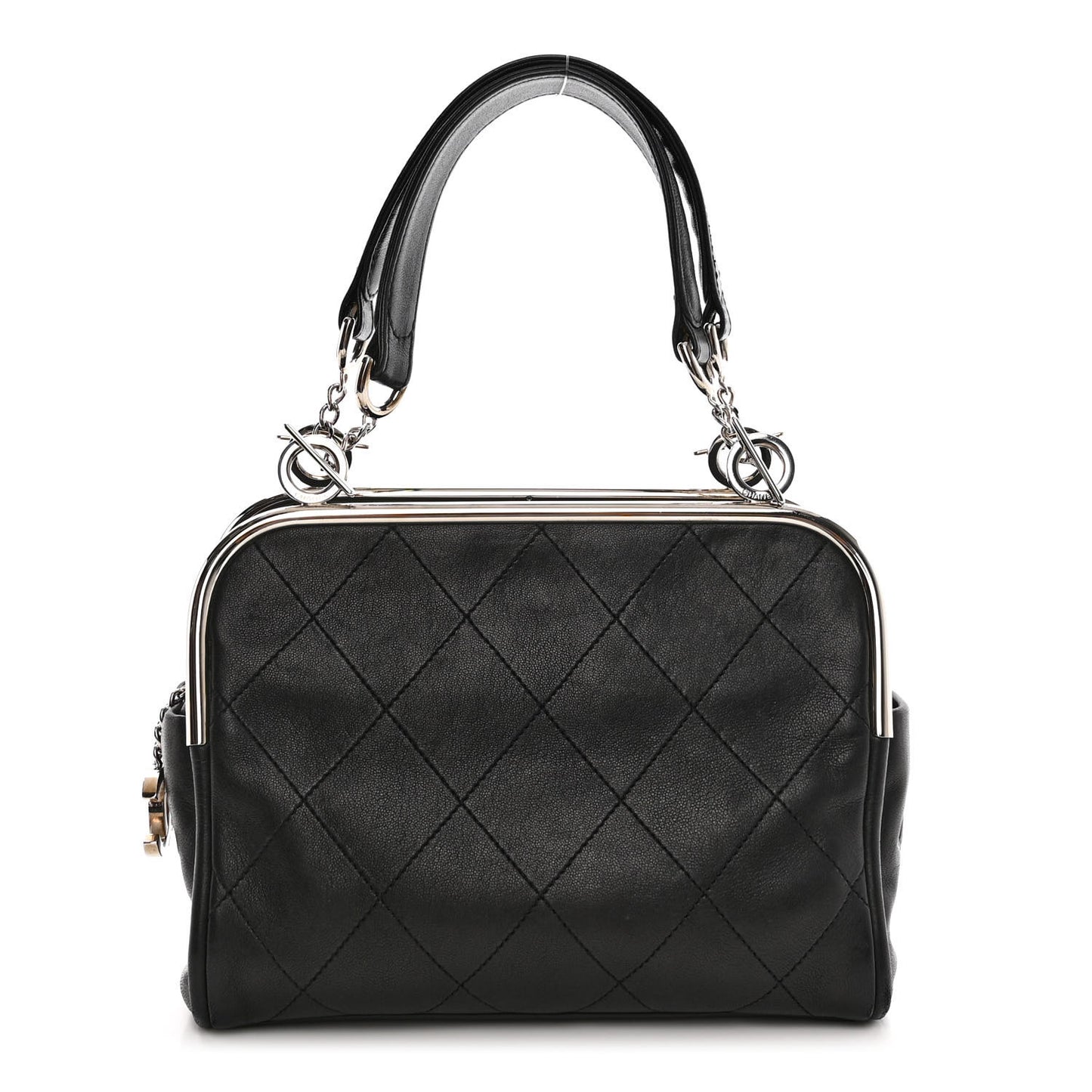 Lambskin Ultimate Soft Frame Bag Black