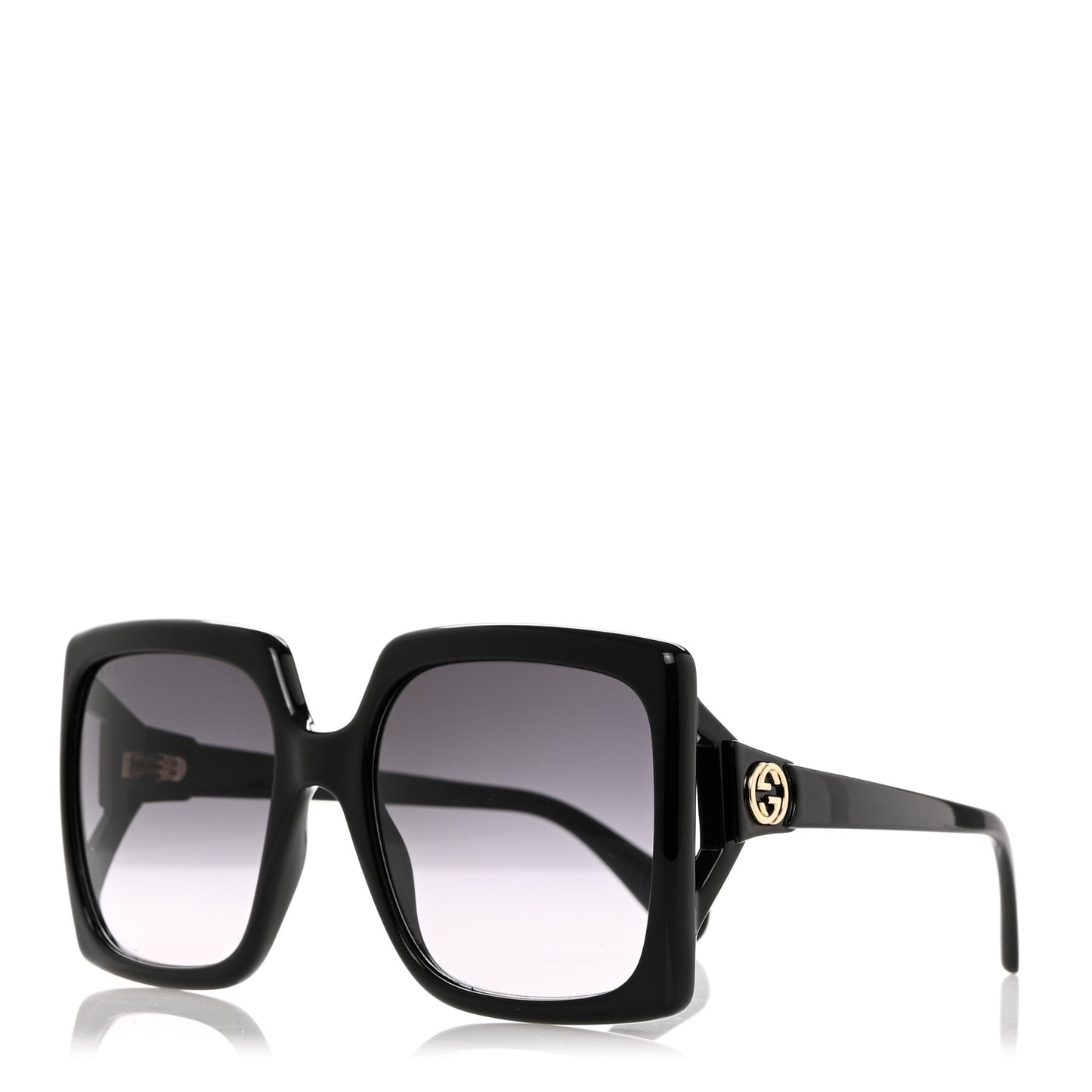 Acetate Square Frame Sunglasses GG0876S Black