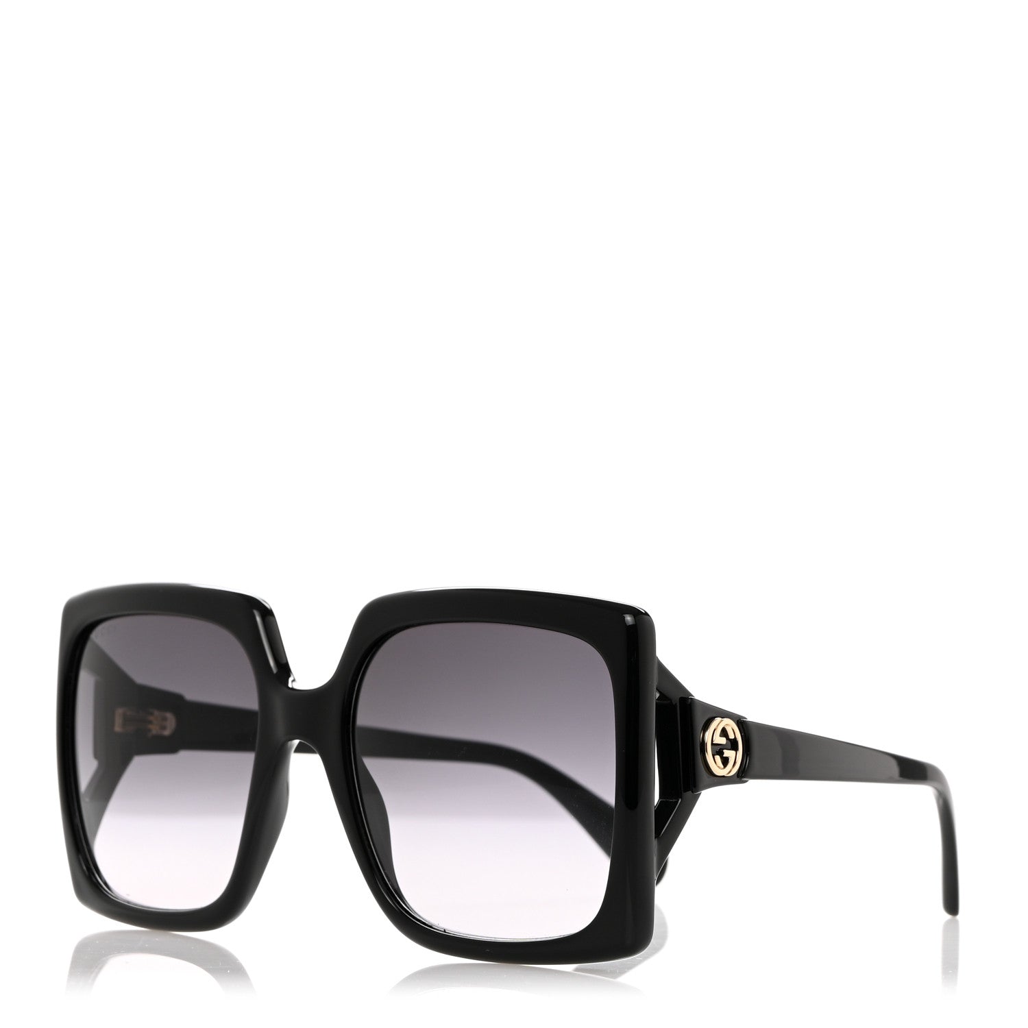 Gucci Acetate Square Frame Sunglasses GG0876S Black 1 of 8