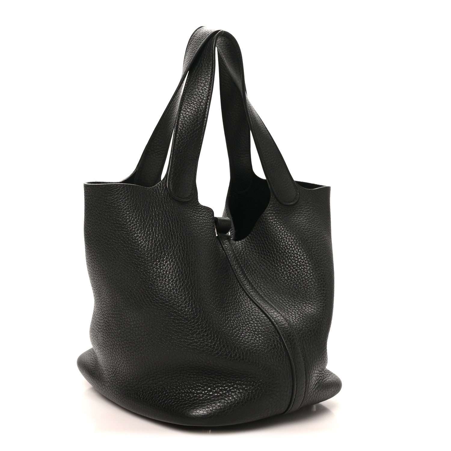 Hermes Taurillon Clemence Picotin Lock 22 MM Black 3 of 10