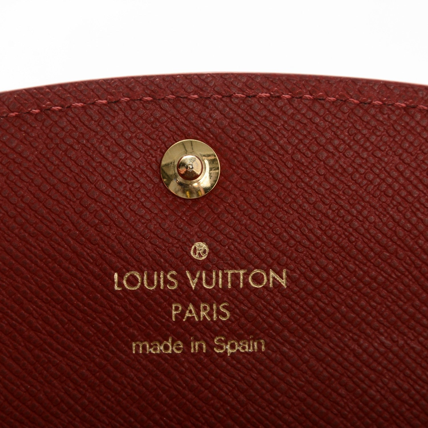 Louis Vuitton Damier Ebene Caissa Wallet Cherry 6 of 8