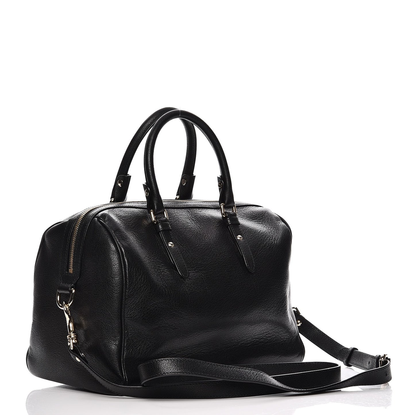 Calfskin Palazzo Duffle Bag Nero Black