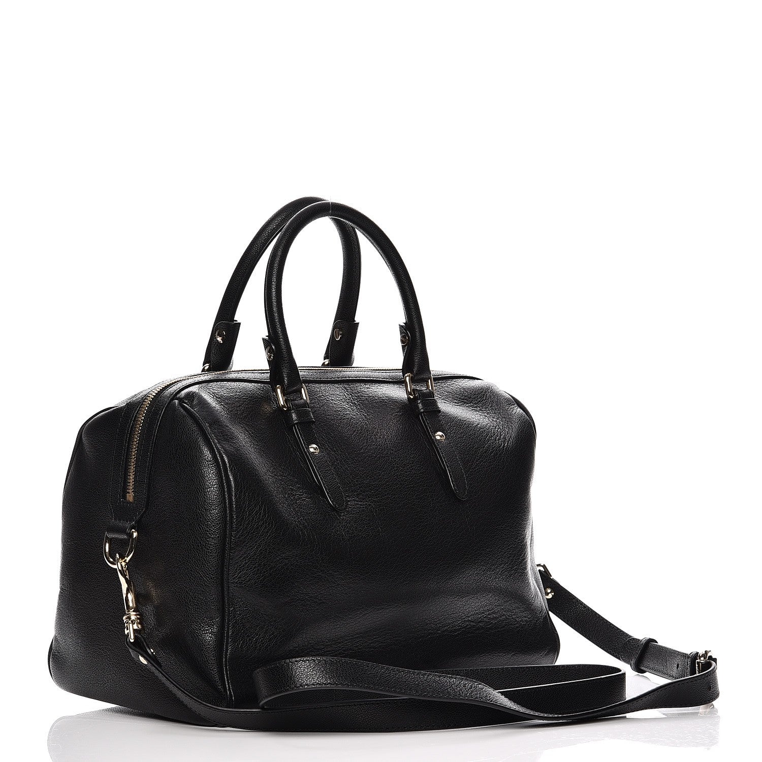 Versace Calfskin Palazzo Duffle Bag Nero Black 4 of 10
