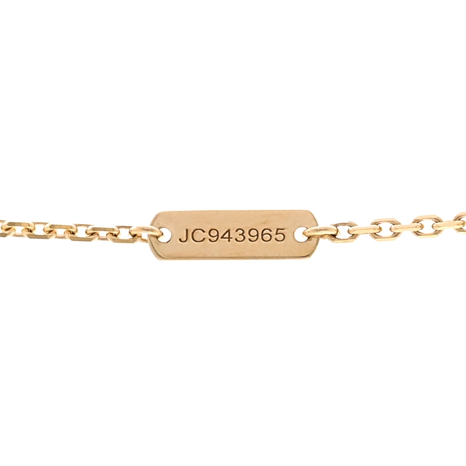Van Cleef & Arpels 18K Yellow Gold Mother of Pearl Vintage Alhambra Pendant Necklace 5 of 6