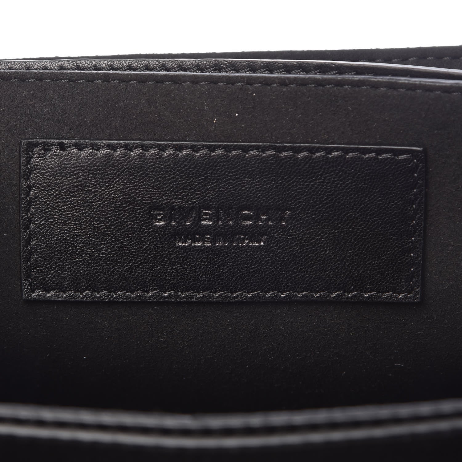 Givenchy Lambskin Embroidered Studded Small GV3 Shoulder Bag Black 6 of 9