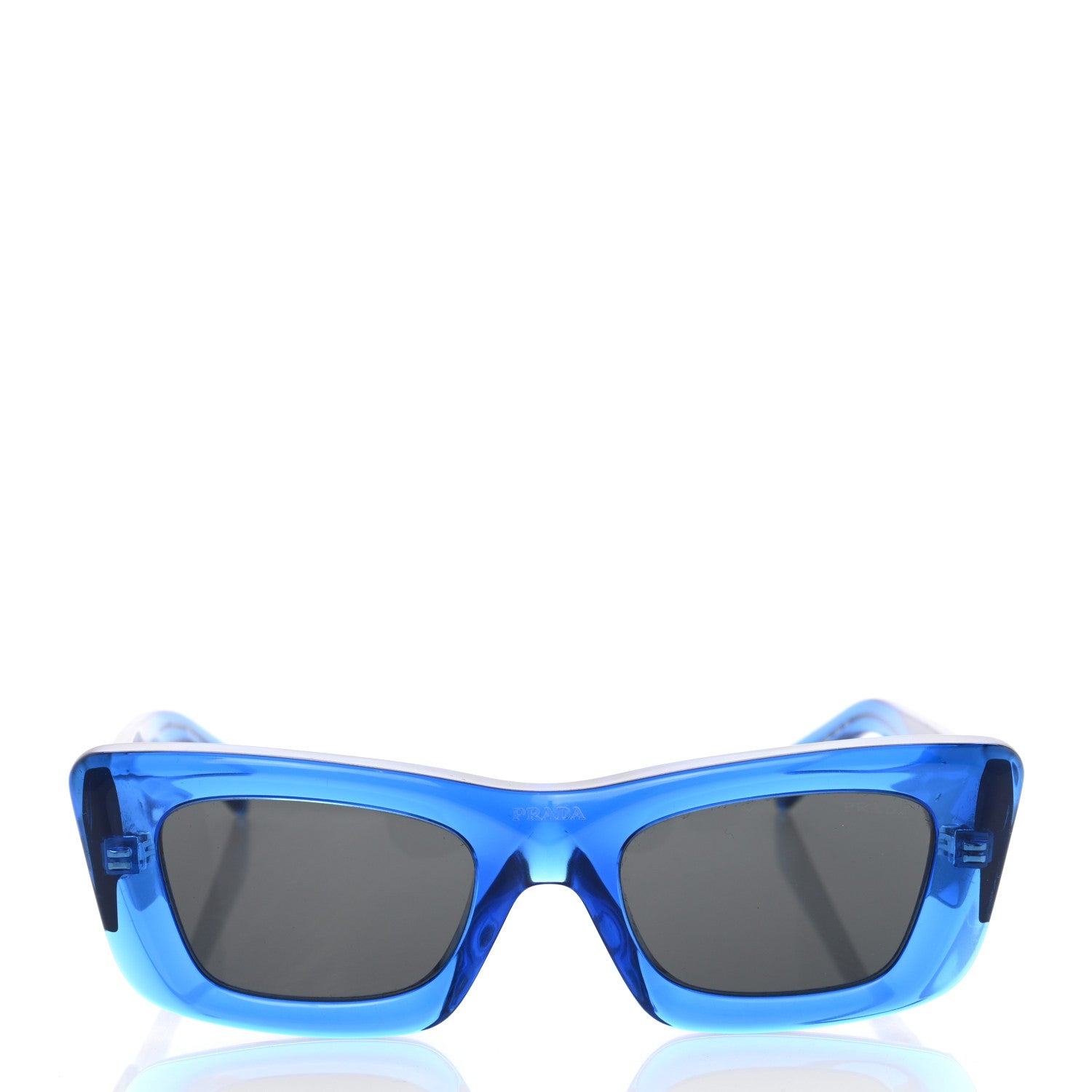Prada Acetate Symbole Sunglasses SPR 13Z Blue 2 of 7