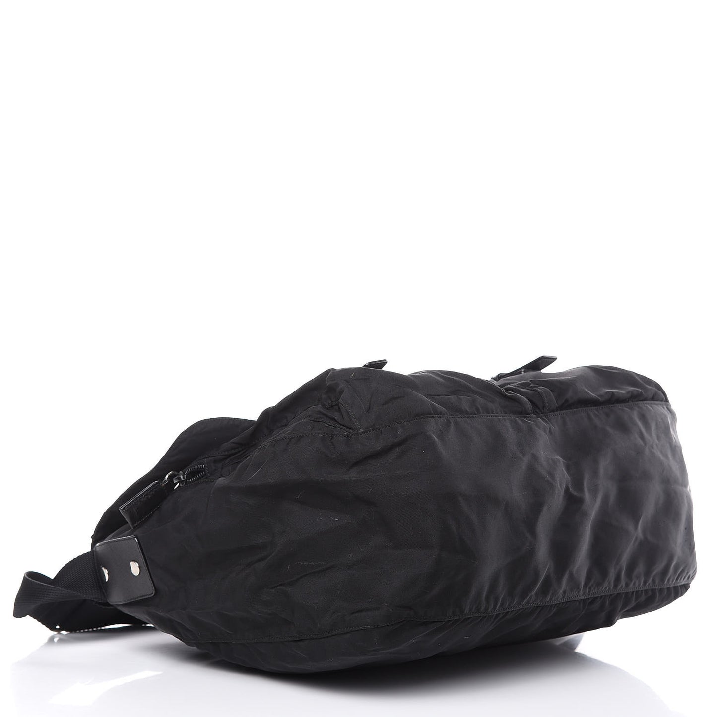 Nylon Vela Messenger Bag Black
