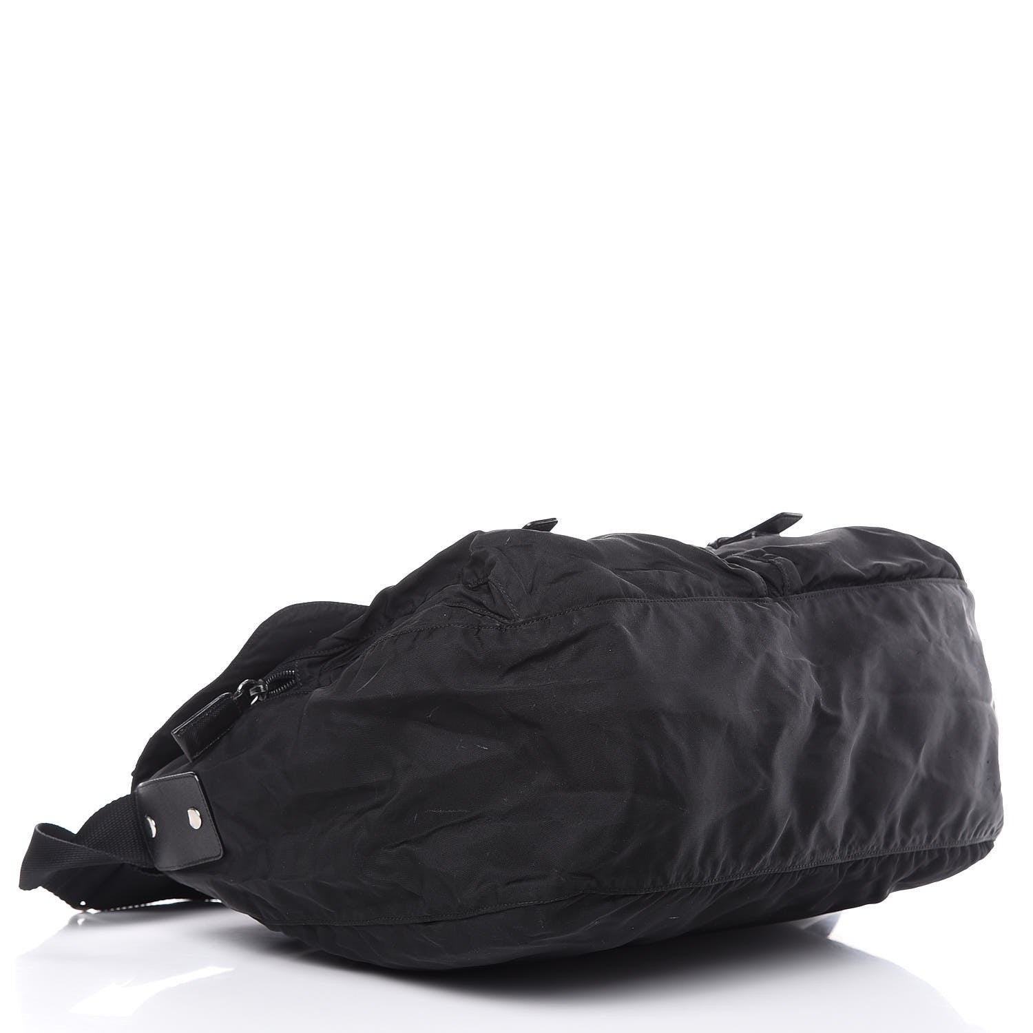 Prada Nylon Vela Messenger Bag Black 4 of 17