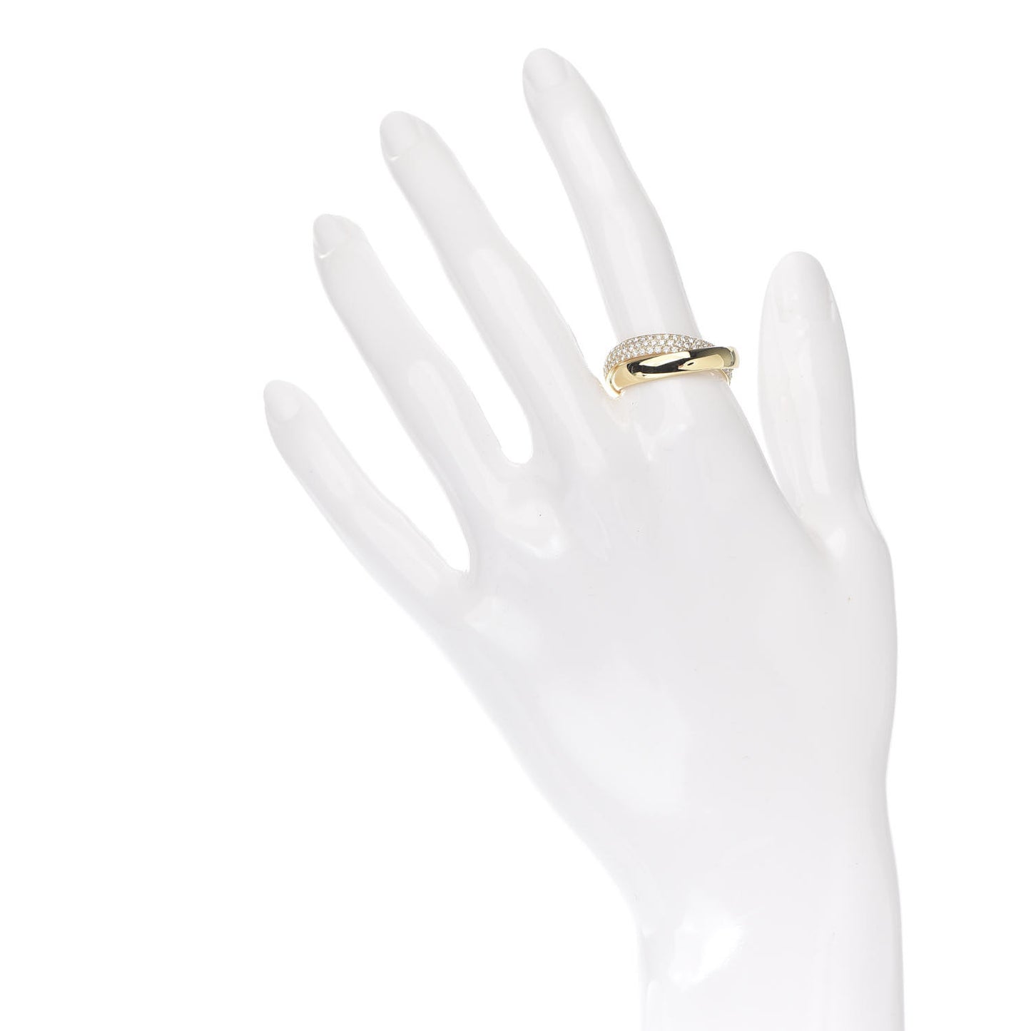 18K Yellow Gold Diamond Paloma's Melody Two-Band Ring 57 8