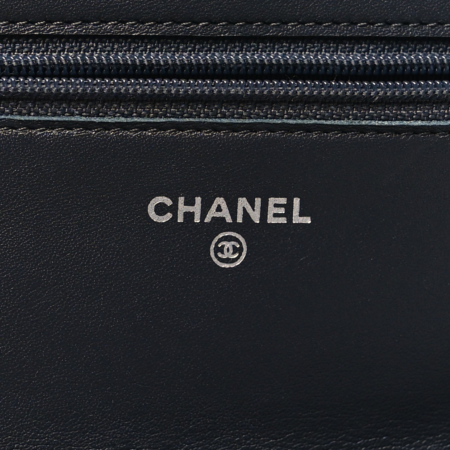 Aged Calfskin Quilted Reissue Wallet On Chain WOC Navy
