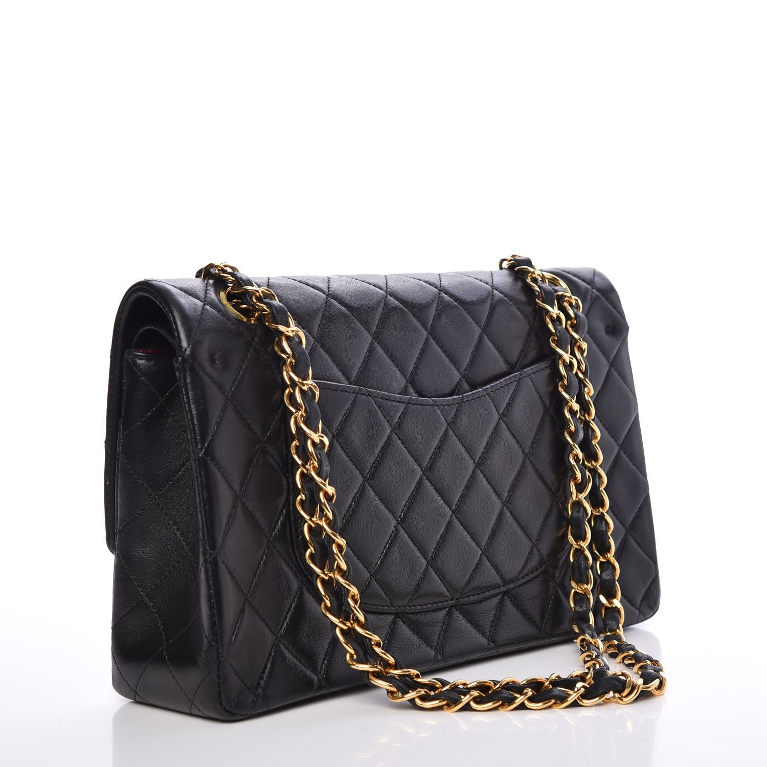 Chanel Lambskin Quilted Medium Double Flap Black 4 of 9