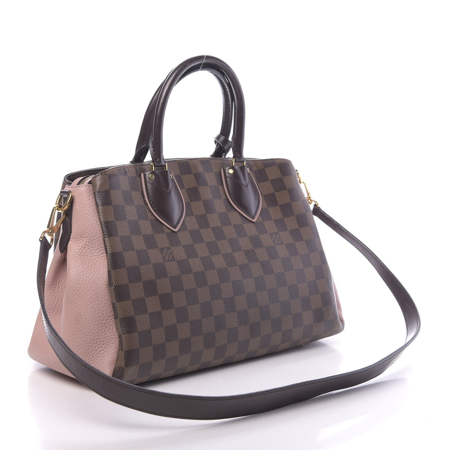 Cuir Taurillon Damier Ebene Normandy Magnolia