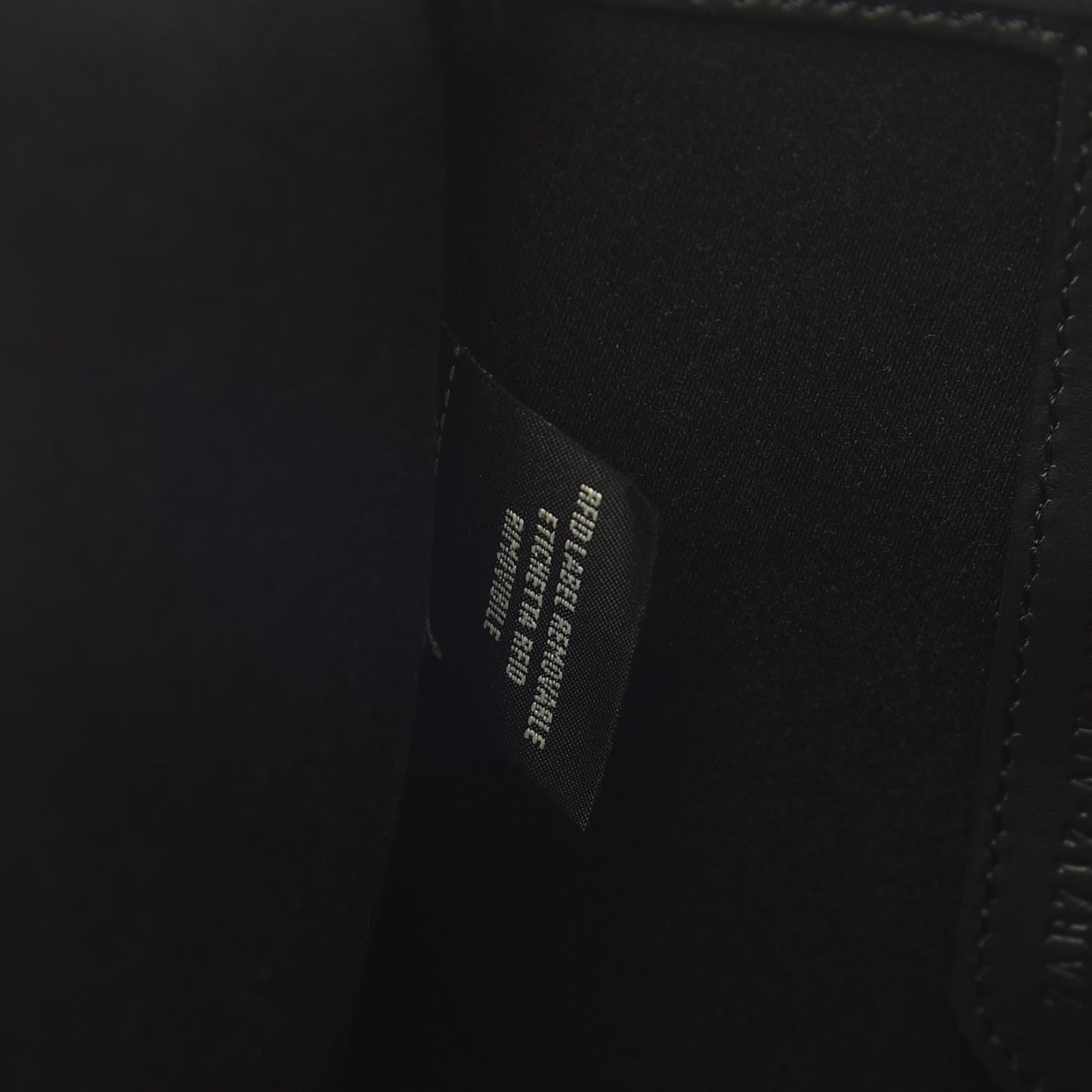 Glazed Fabric Vitello Century FF 1974 Stamp Patch Mini Peekaboo Defender Cover Mogano Panna Black