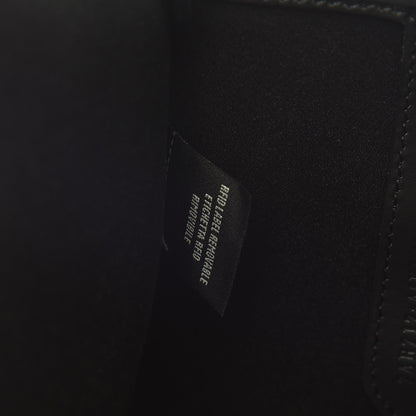 Fendi Glazed Fabric Vitello Century FF 1974 Stamp Patch Mini Peekaboo Defender Cover Mogano Panna Black 7 of 12
