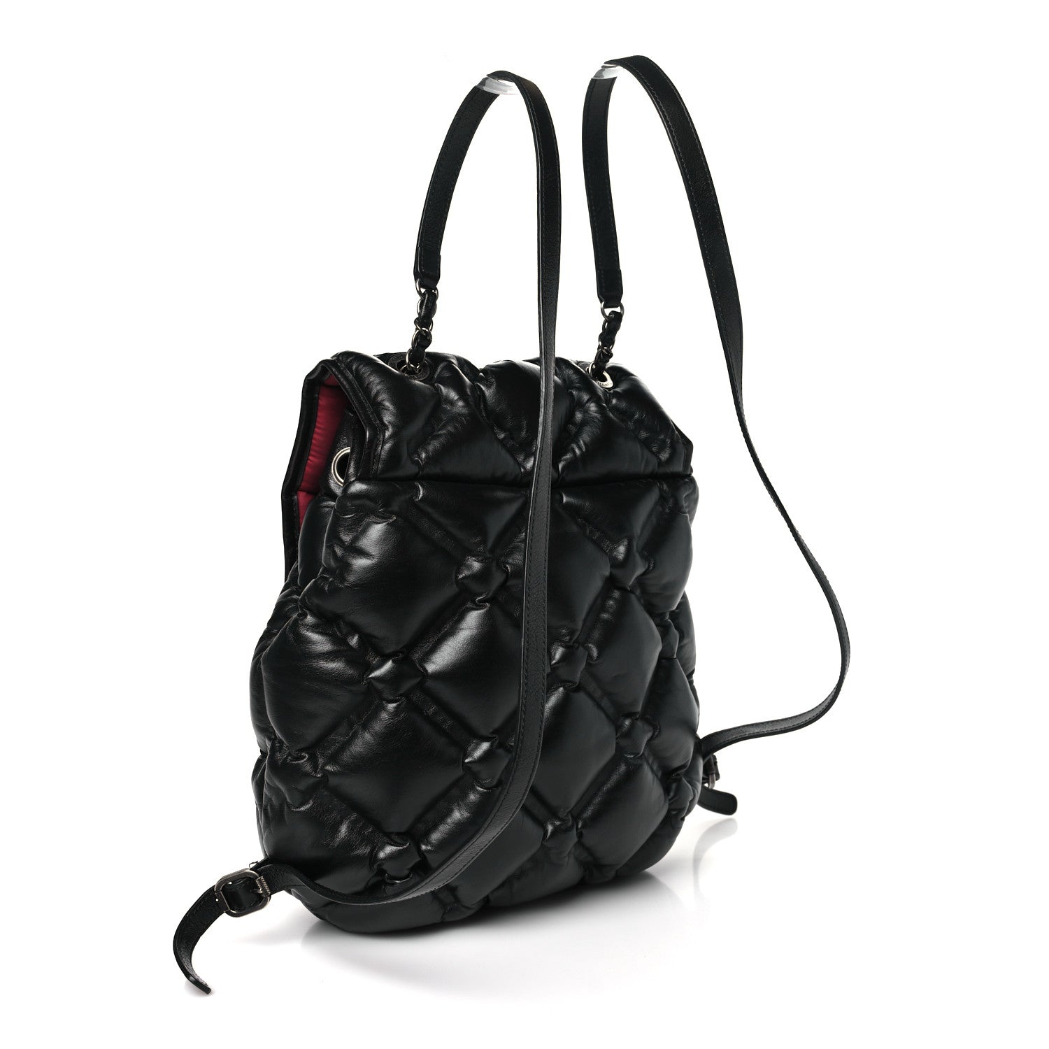 Chanel Calfskin Quilted Chesterfield Backpack Black 4 of 10