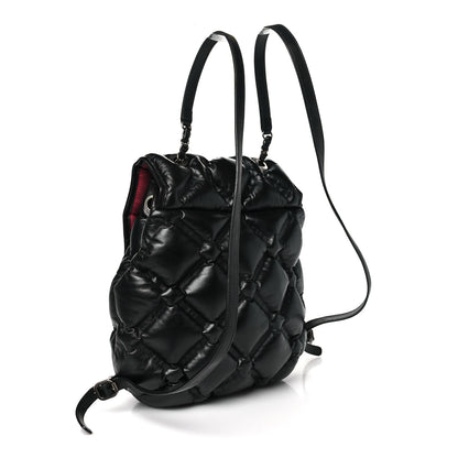 Chanel Calfskin Quilted Chesterfield Backpack Black 4 of 10