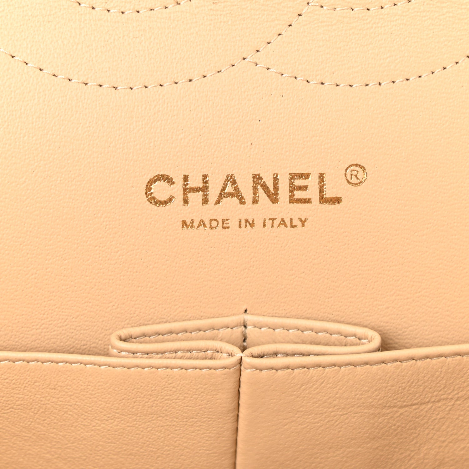 Chanel Lambskin Quilted Jumbo Double Flap Beige 6 of 19