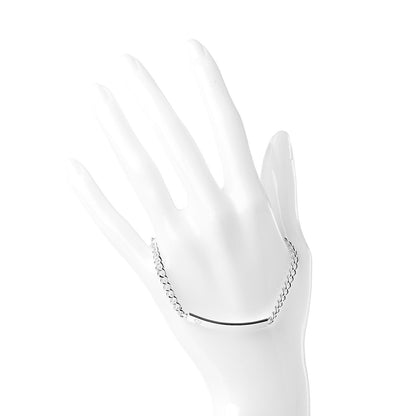 Tiffany Sterling Silver Paloma Picasso Loving Heart Bar Bracelet 2 of 5