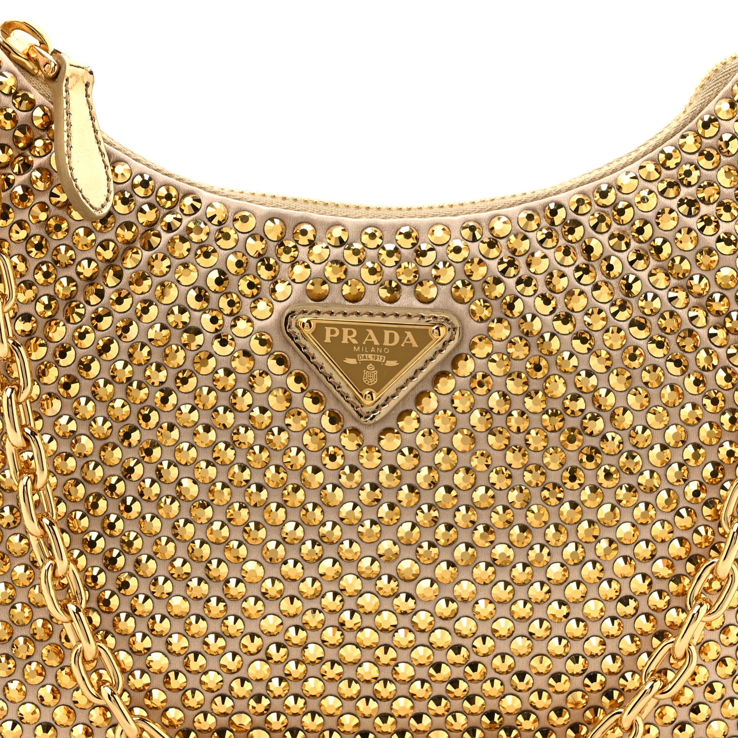 Satin Crystal Re-Edition 2005 Shoulder Bag Platino