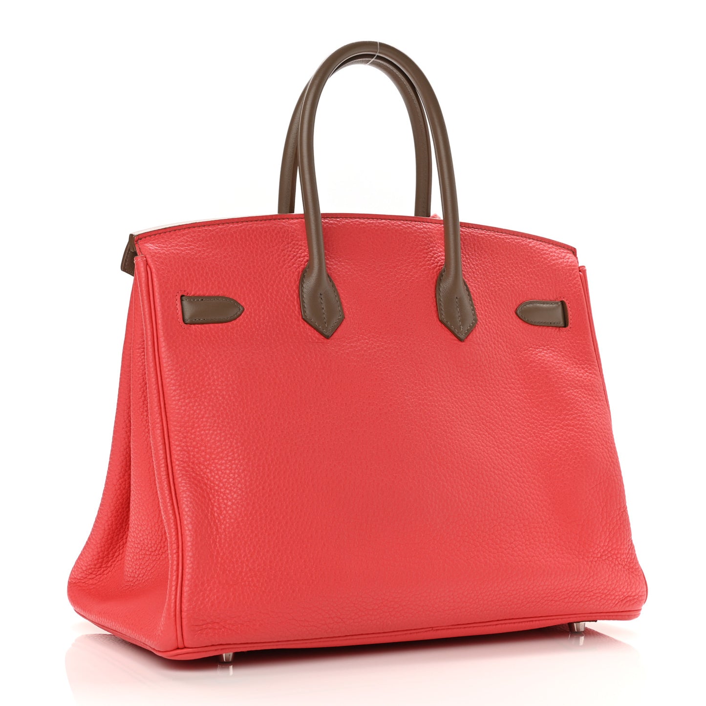 Taurillon Clemence Swift Tri-Color Birkin 35 Rose Jaipur Argile Etoupe