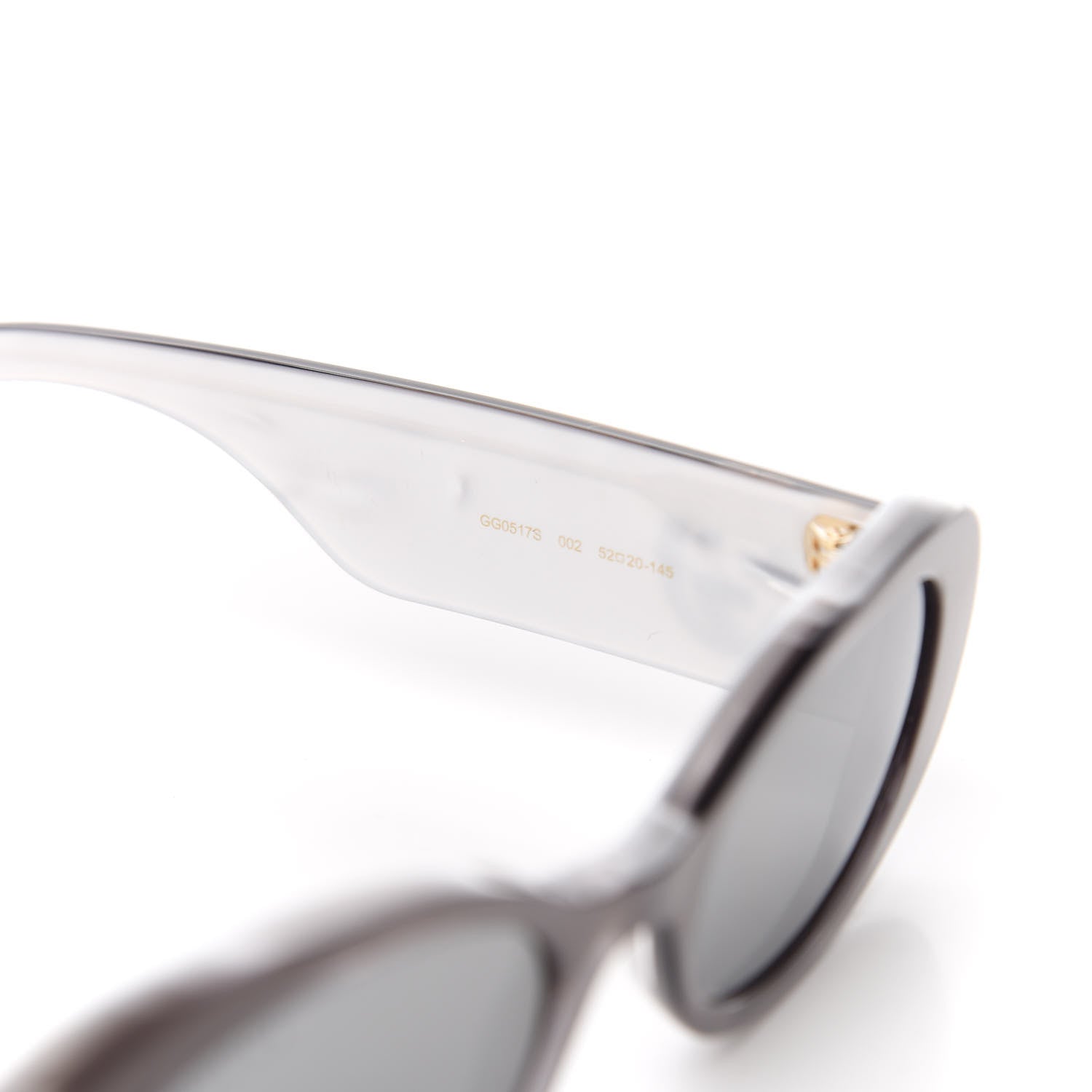 Gucci Acetate Oval Sunglasses GG0517S Grey 5 of 7
