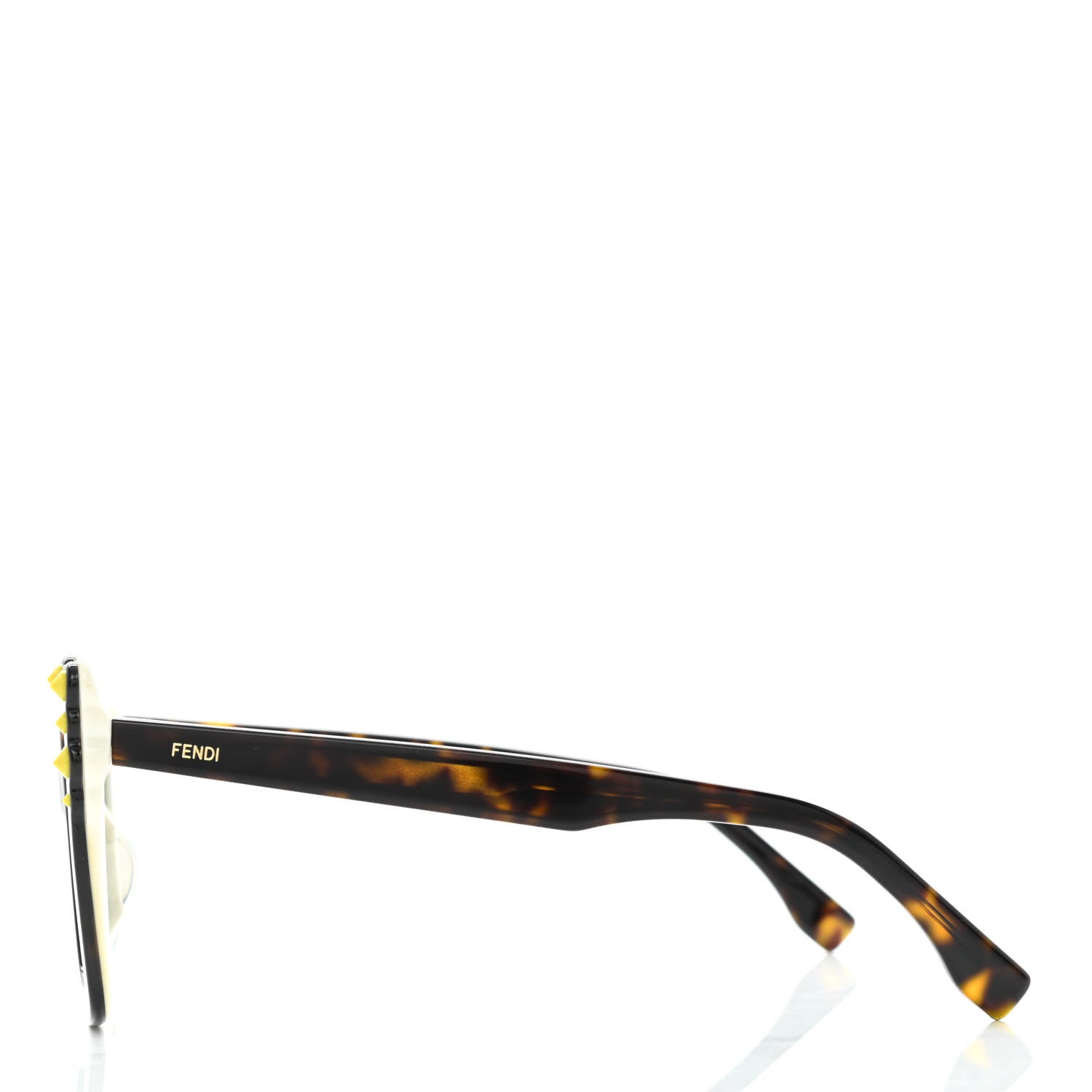 Fendi Studded Can Eye Sunglasses FF 0260/S Havana White 3 of 7