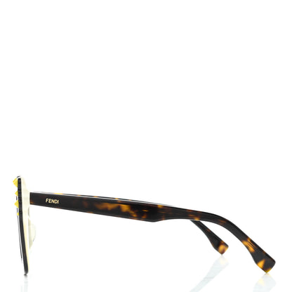 Fendi Studded Can Eye Sunglasses FF 0260/S Havana White 3 of 7