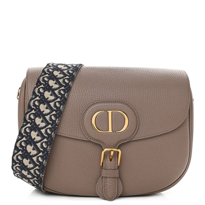 Christian Dior Grained Calfskin Large Bobby Flap Warm Taupe 1 of 9