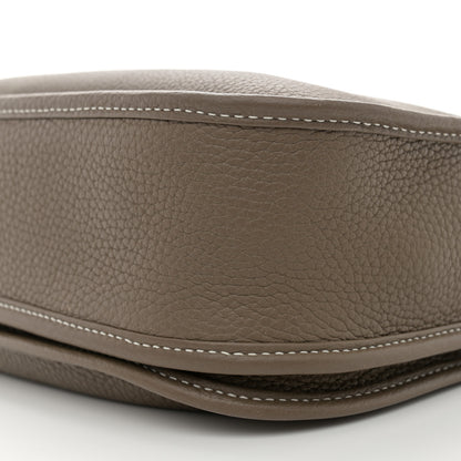 Hermes Taurillon Clemence Evelyne III PM Etoupe 10 of 11
