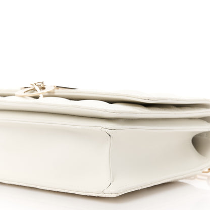 Christian Dior Lambskin Cannage My Dior Top Handle Bag White 10 of 11