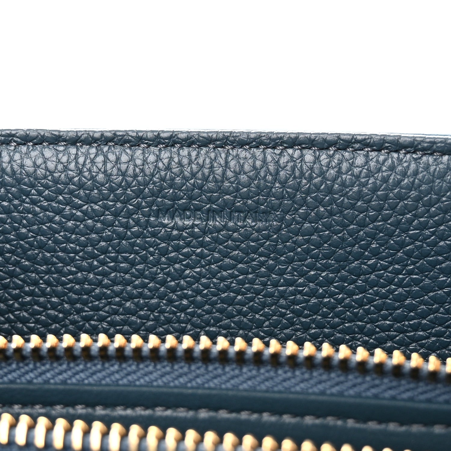 Celine Grained Calfskin Small 16 Top Handle Bag Petrol 6 of 14
