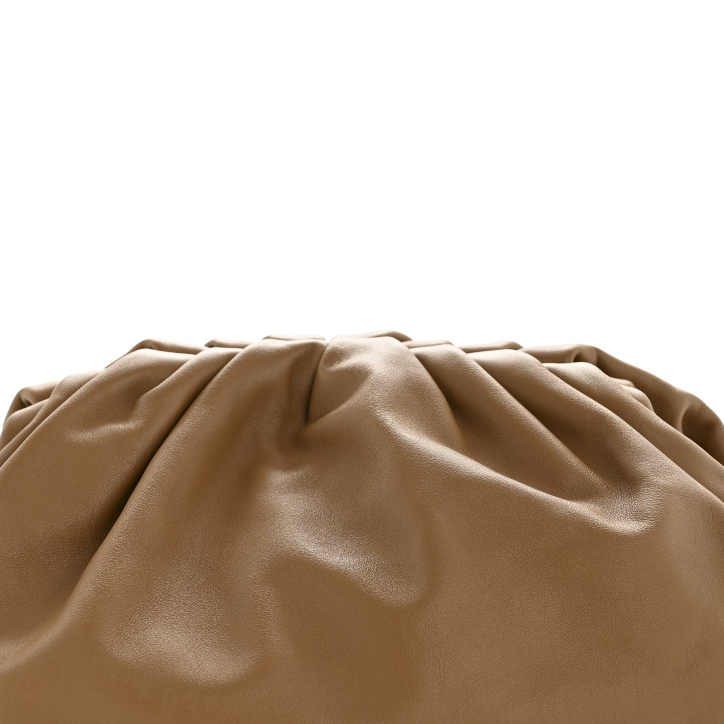 Smooth Butter Calf The Pouch Oversized Clutch Cammello