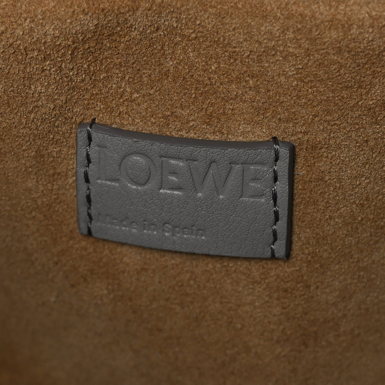 Loewe Calfskin Mini Flamenco Knot Clutch Pearl Grey 6 of 9