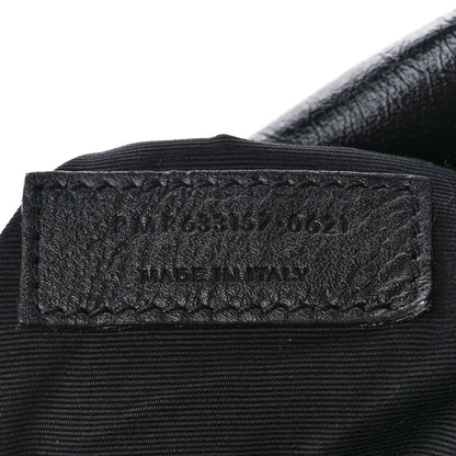 Saint Laurent Crinkled Calfskin Matelasse Monogram Medium Niki Chain Satchel Black 8 of 12