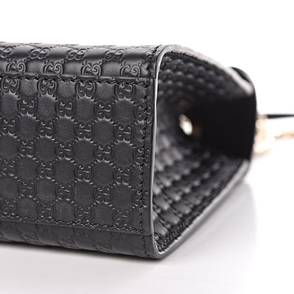 Gucci Microguccissima Medium Emily Chain Shoulder Bag Black 6 of 10