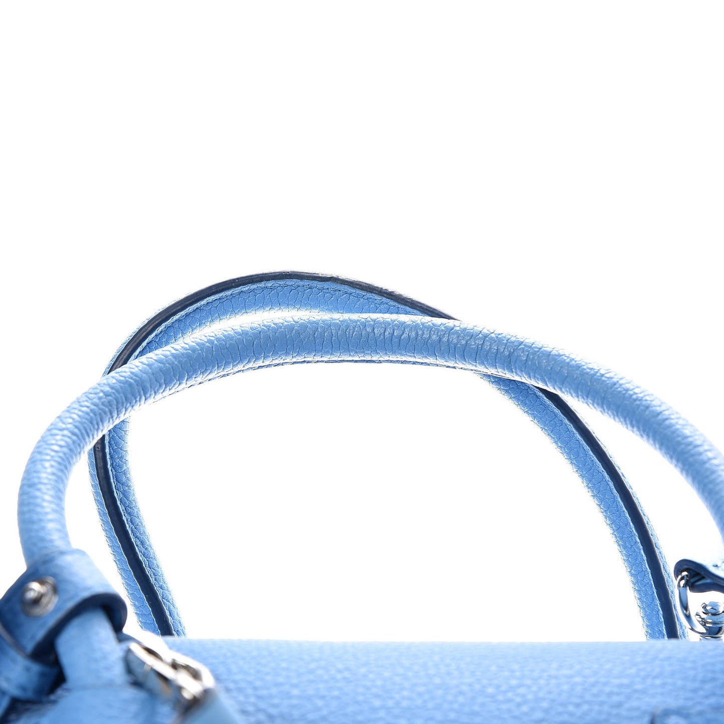Grained Calfskin Medium Milla Tote Tile Blue