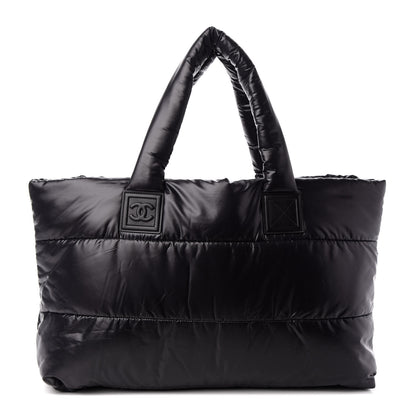 Chanel Nylon Quilted Medium Coco Cocoon Reversible Tote Black 1 of 10