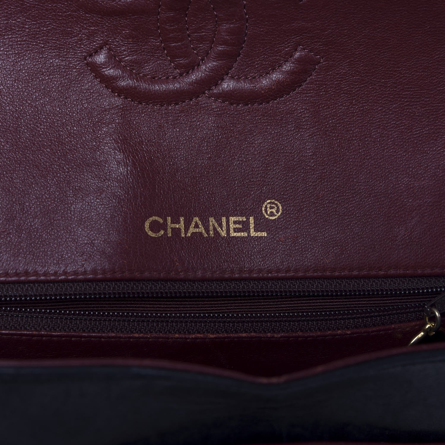 Chanel Lambskin Quilted Medium Double Flap Black 9 of 17
