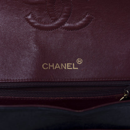 Chanel Lambskin Quilted Medium Double Flap Black 9 of 17
