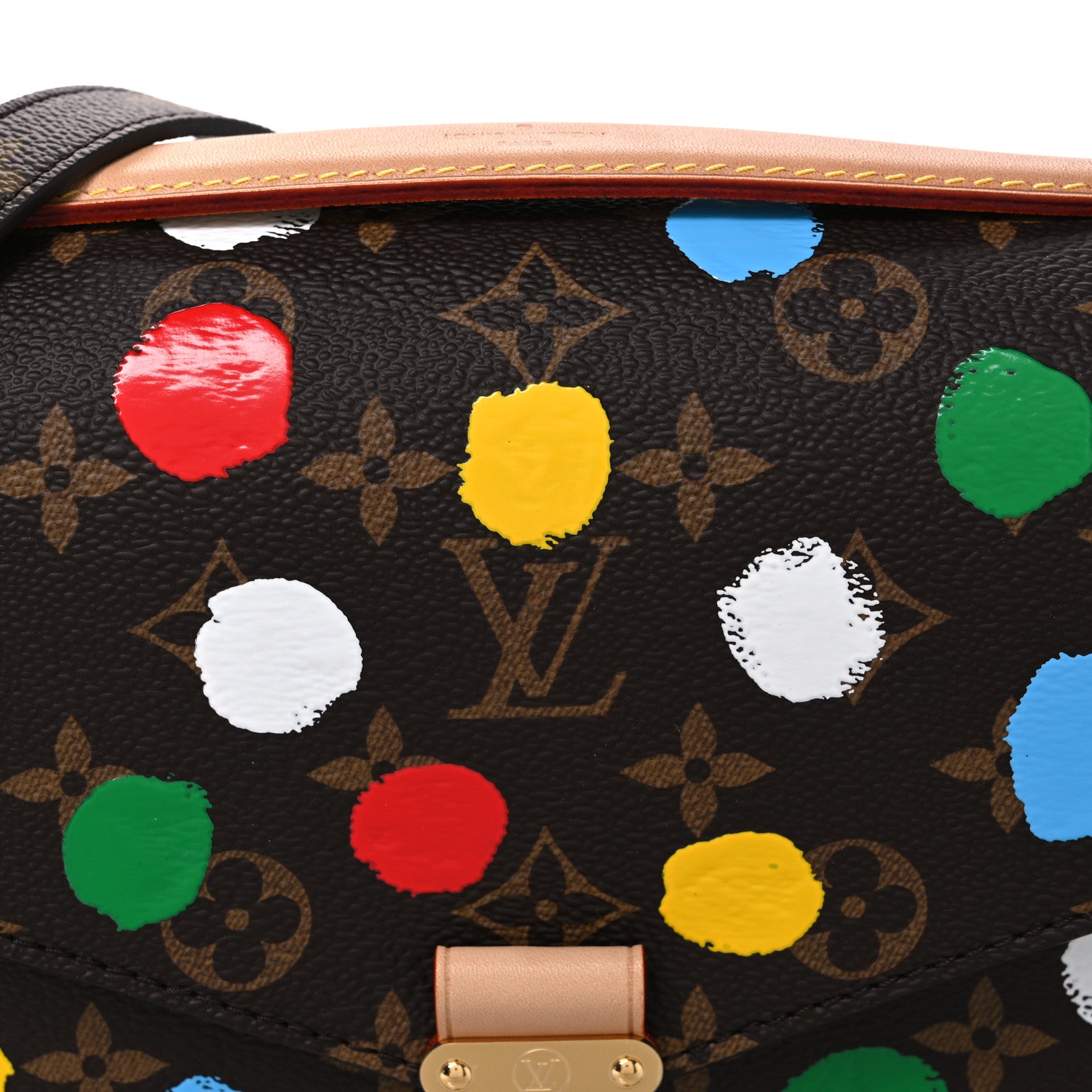 Louis Vuitton LV x YK Monogram Painted Dots Pochette Métis 7 of 9