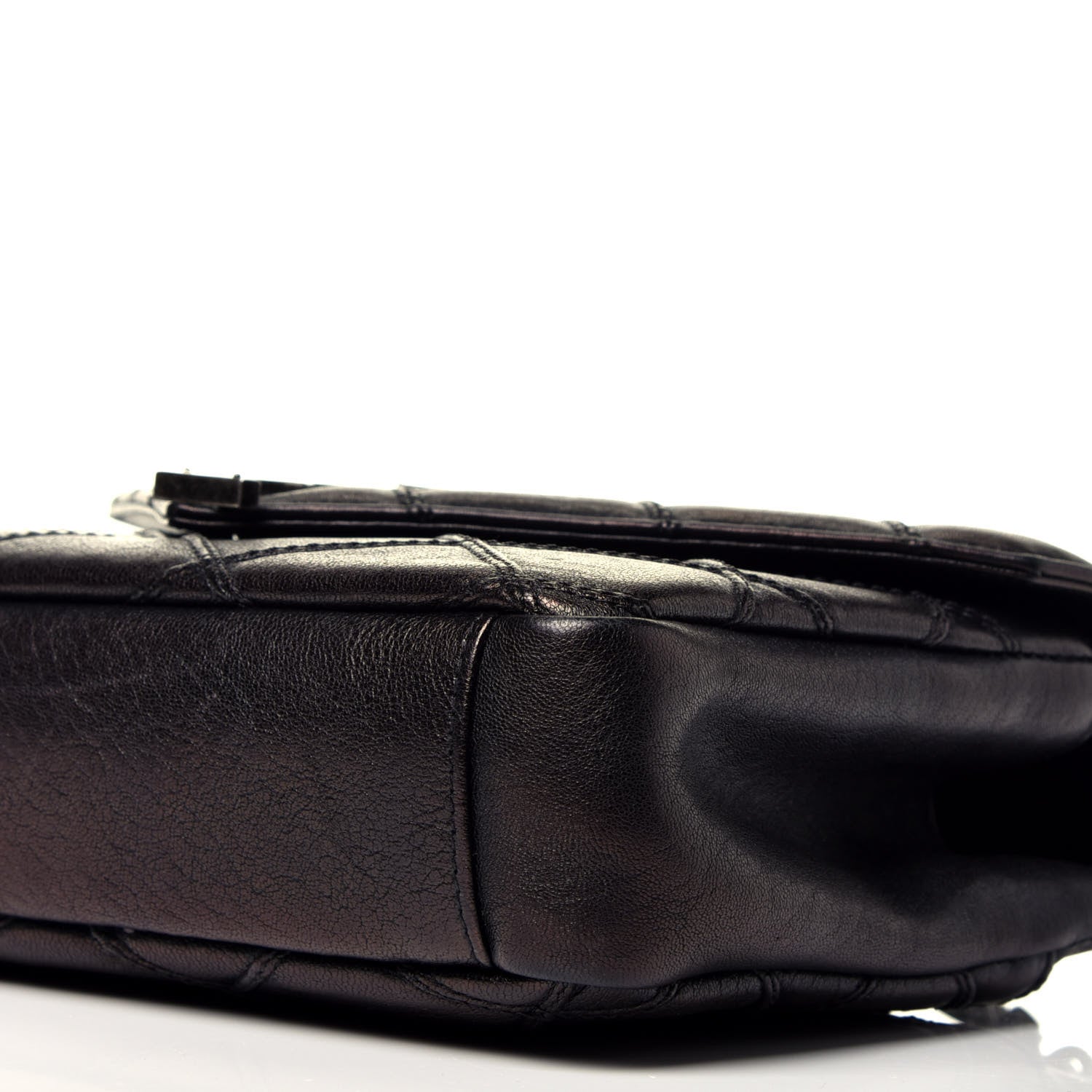 Saint Laurent Calfskin Matelasse Diamond Quilted Monogram Medium College Bag Black 10 of 10