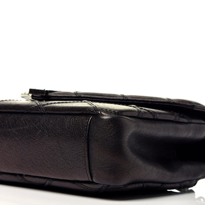 Saint Laurent Calfskin Matelasse Diamond Quilted Monogram Medium College Bag Black 10 of 10