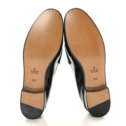 Gucci Patent Womens 1953 Horsebit Loafers 39.5 Black 5 of 8
