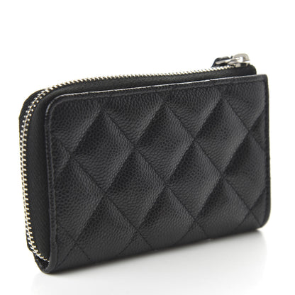 Chanel Caviar Quilted Key Holder Case Black 3 of 10