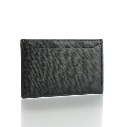 Prada Saffiano Metal Card Case Black 3 of 6
