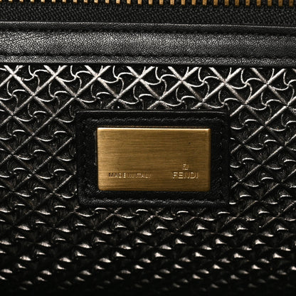 Fendi Patent Large Peekaboo Iconic Satchel Green 6 of 9