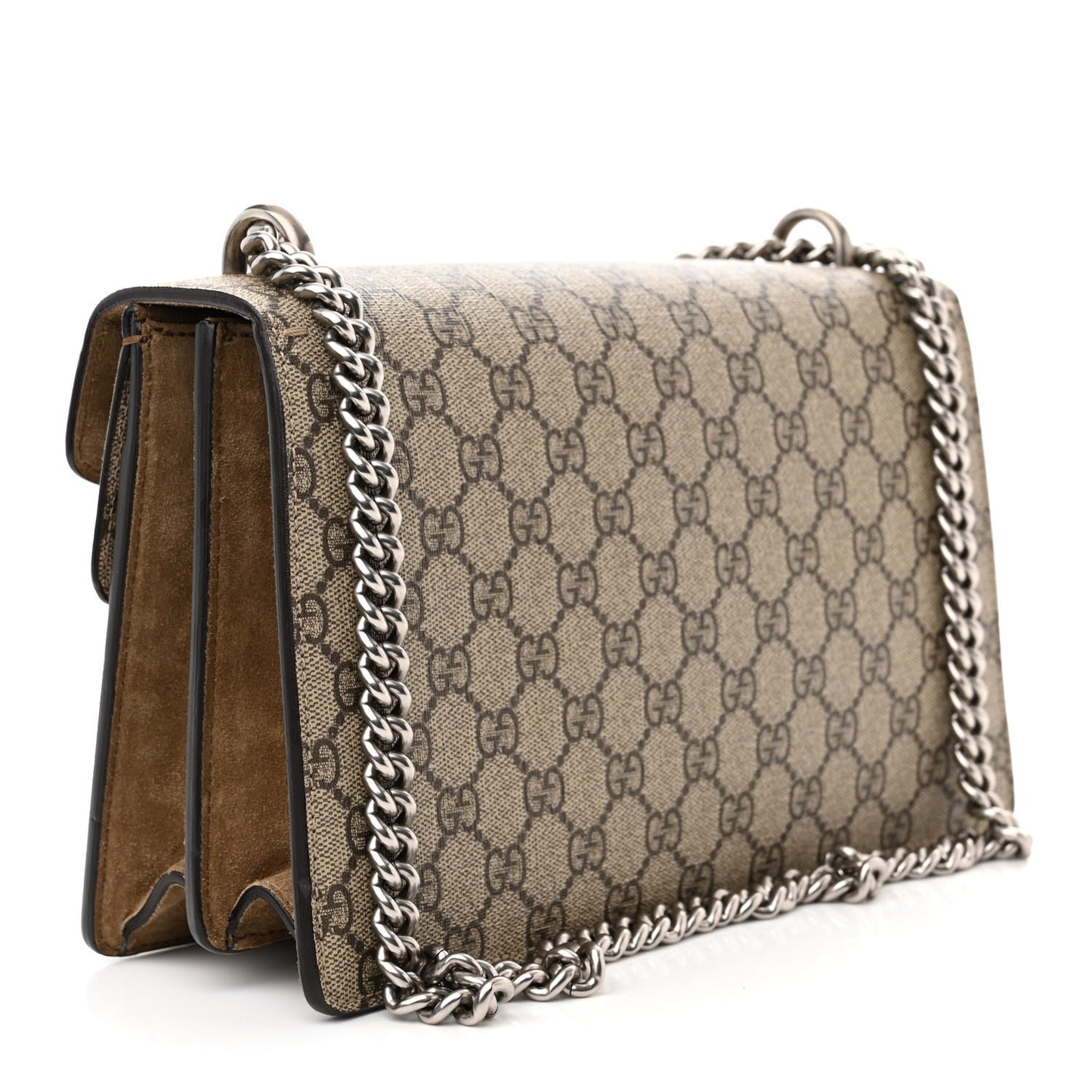 GG Supreme Monogram Small Dionysus Shoulder Bag Taupe