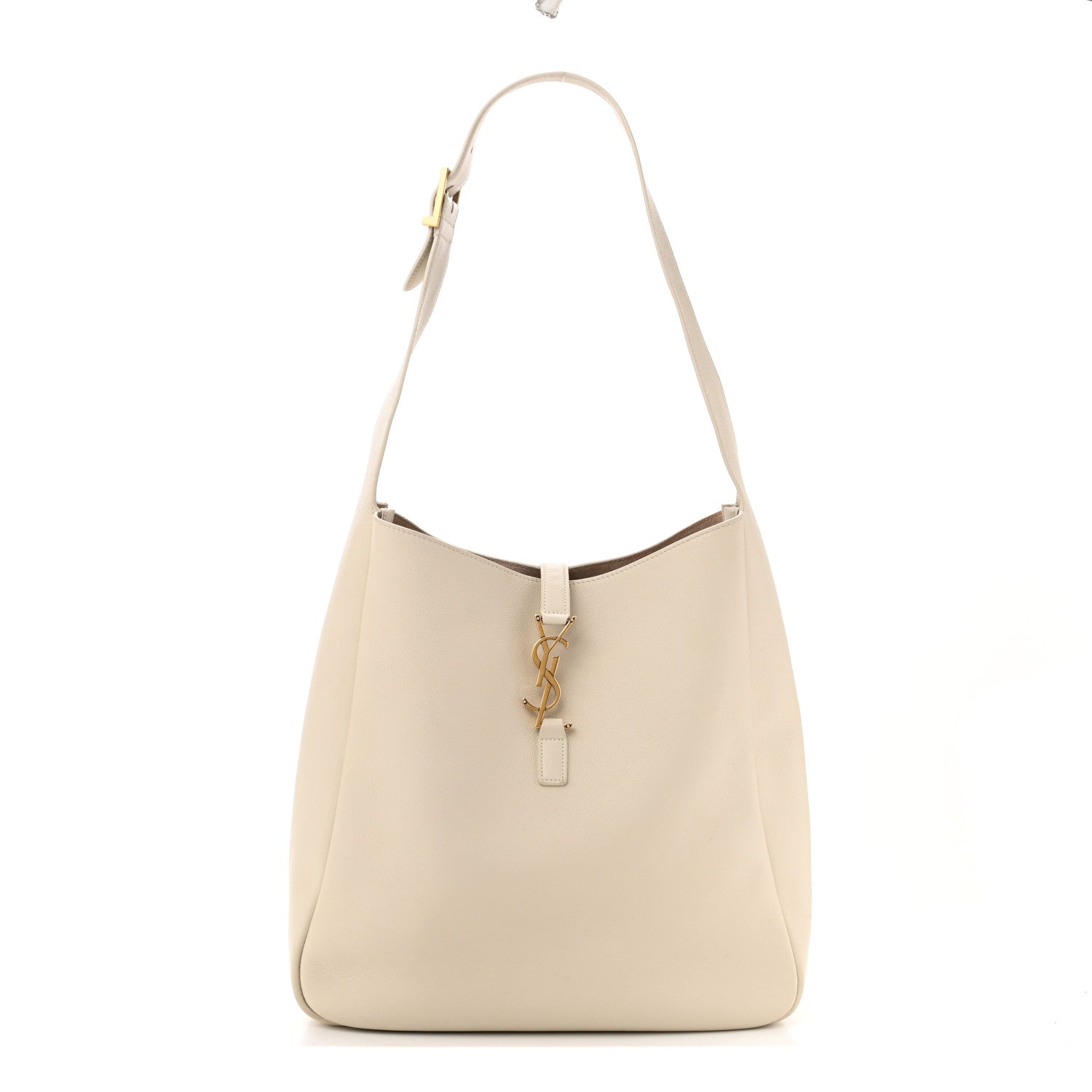 Saint Laurent Smooth Calfskin Large Le 5 A 7 Soft Hobo Blanc Vintage 1 of 13