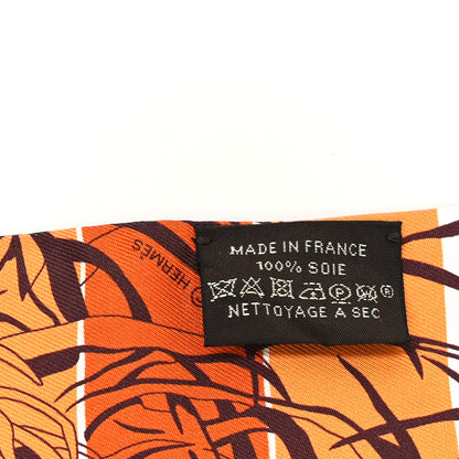 Hermes Silk Jungle Love Rainbow Twilly Brun Brique Fauve 3 of 4