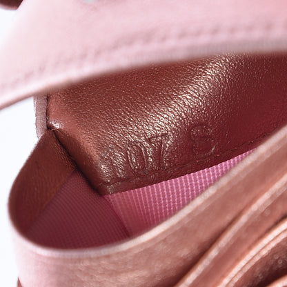 Prada Metallic Nappa Impunture Diagramme Wallet Rosa Mordore 7 of 12